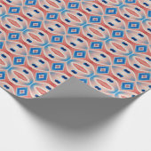 Ein lebendiges, vielfarbiges klassisches trendiges geschenkpapier (Ecke)