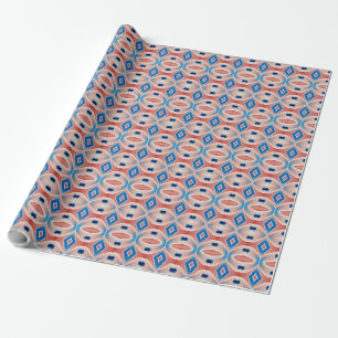 Ein lebendiges, vielfarbiges klassisches trendiges geschenkpapier