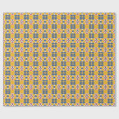 Ein lebendiges, vielfarbiges klassisches trendiges geschenkpapier (Flach)