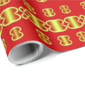 Ein lebendiges, vielfarbiges klassisches trendiges geschenkpapier (Rolleneckpunkt)