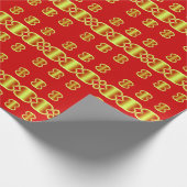 Ein lebendiges, vielfarbiges klassisches trendiges geschenkpapier (Ecke)