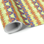 Ein lebendiges, vielfarbiges klassisches trendiges geschenkpapier (Rolleneckpunkt)