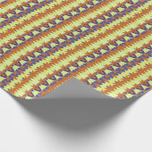 Ein lebendiges, vielfarbiges klassisches trendiges geschenkpapier (Ecke)