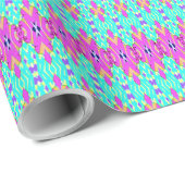 Ein lebendiges, vielfarbiges klassisches trendiges geschenkpapier (Rolleneckpunkt)