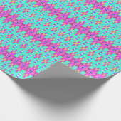 Ein lebendiges, vielfarbiges klassisches trendiges geschenkpapier (Ecke)