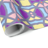 Ein lebendiges, vielfarbiges klassisches trendiges geschenkpapier (Rolleneckpunkt)