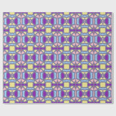 Ein lebendiges, vielfarbiges klassisches trendiges geschenkpapier (Flach)