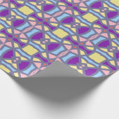 Ein lebendiges, vielfarbiges klassisches trendiges geschenkpapier (Ecke)