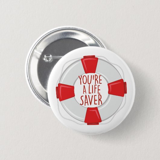 Ein Lebensretter Button (Vorne & Hinten)