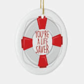 Ein Lebensretter Keramik Ornament (Rechts)