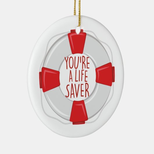 Ein Lebensretter Keramik Ornament (Rechts)