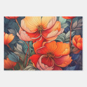 Ein lebhafter Bouquet mit orangen Lilien Geschenkpapier Set (Vorderseite 3)