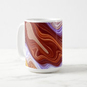 Ein lebhafter, farbenfroher, klassischer Kaffeemas Kaffeetasse (Vorderseite Links)