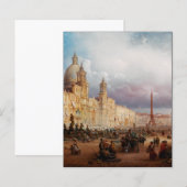 Ein lebhafter Markt auf der Piazza Navona in Rom (Vorne/Hinten)