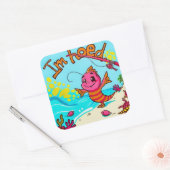 Ein lebhaftes Abenteuer an der Küste Quadratischer Aufkleber (Umschlag)