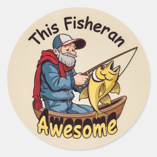 Ein lebhaftes Abenteuer im Aquarium Runder Aufkleber (Vorderseite)