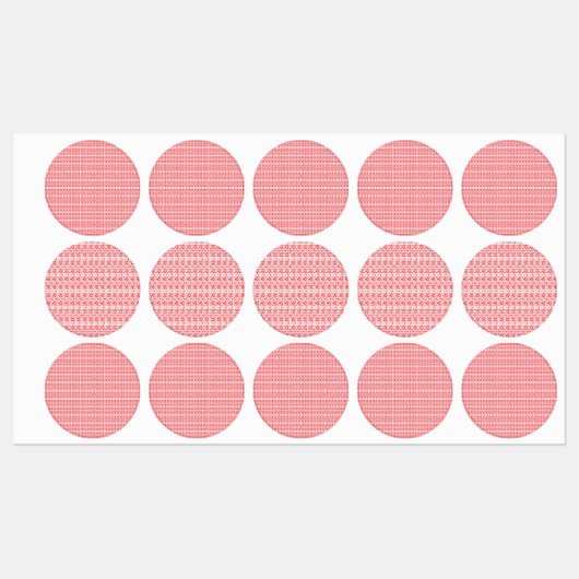 Ein lebhaftes abstraktes rot-orangefarbenes Design Etiketten (Blatt)