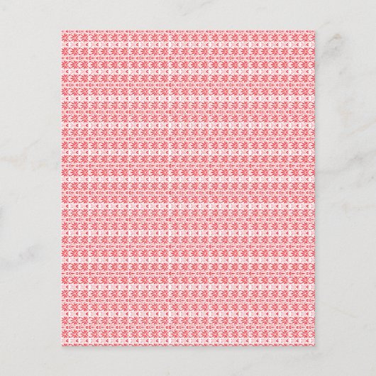 Ein lebhaftes abstraktes rot-orangefarbenes Design Flyer (Vorne)