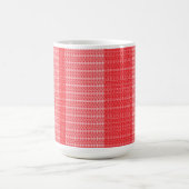 Ein lebhaftes abstraktes rot-orangefarbenes Design Kaffeetasse (Mittel)