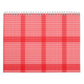 Ein lebhaftes abstraktes rot-orangefarbenes Design Kalender (Titelbild)