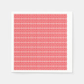 Ein lebhaftes abstraktes rot-orangefarbenes Design Serviette (Vorderseite)