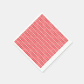 Ein lebhaftes abstraktes rot-orangefarbenes Design Serviette (Ecke)