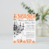 Ein leckerer und stilvoller Kronleuchter Einladung (Stehend Vorderseite)