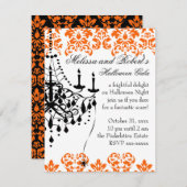 Ein leckerer und stilvoller Kronleuchter Einladung (Vorne/Hinten)