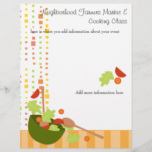 ein leckerer und unterhaltsamer Salat Flyer