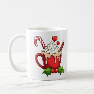 Ein leckerer Weihnachts-Heißgetränkebecher Kaffeetasse