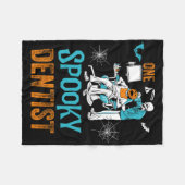 Ein leckeres Zahnarzt Beängstigendes Halloween-Ske Fleecedecke (Vorderseite (Horizontal))