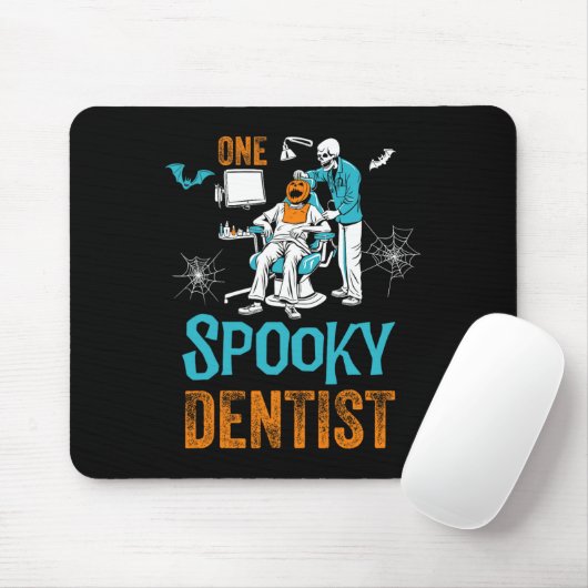 Ein leckeres Zahnarzt Beängstigendes Halloween-Ske Mousepad (Mit Mouse)