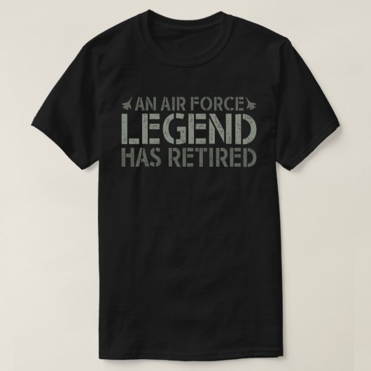 EIN LEGEND DER LUFTKRÄFTE HAT EINE Funny Rentireme T-Shirt (Design vorne)