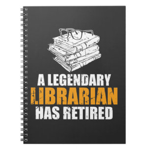 Ein legendärer Bibliothekar hat sich Ruhestand Notizblock