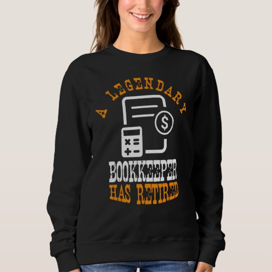 Ein legendärer Buchhalter, der die lustigen Reside Sweatshirt (Vorderseite)
