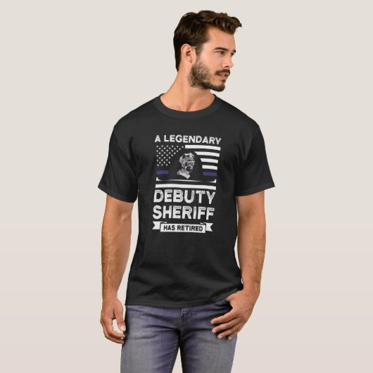Ein legendärer Debuty Sheriff Remüde Debuty Sherif T-Shirt (Vorne ganz)