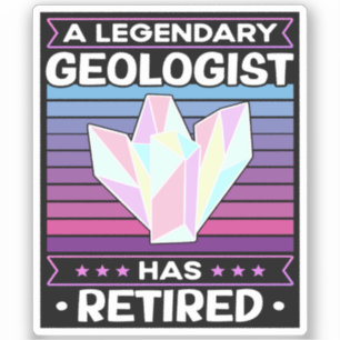 Ein legendärer Geologe hat Geologie Funny ermüdet Aufkleber