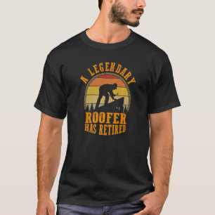 Ein legendärer Roofer ermüdet den Funny Retro Reti T-Shirt