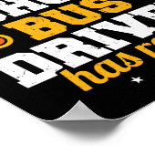 Ein legendärer Schulbusfahrer hat sich gelehnt Poster (Ecke)