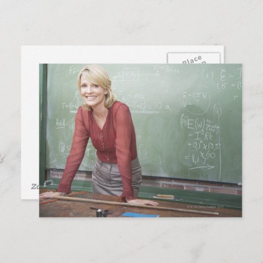 Ein Lehrer Postkarte (Vorne/Hinten)