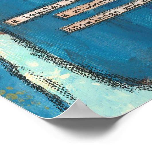 Ein Lehrer zündet das Feuer an... Poster (Ecke)