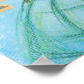 Ein Lehrer zündet das Feuerplakat an Poster (Ecke)