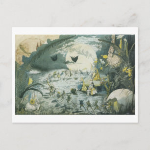 Ein leiblicher Tanz Vollmond Postkarte