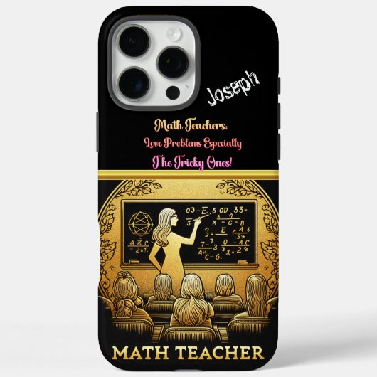 Ein leidenschaftlicher Mathematiklehrer Case-Mate iPhone Hülle (Rückseite)
