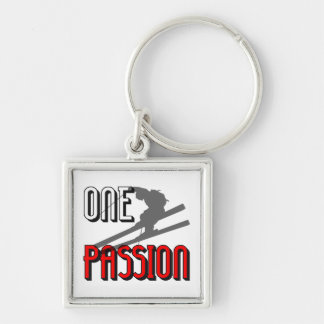 ein Leidenschaftsskifahren Schlüsselanhänger