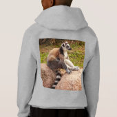ein Lemur von Madagaskar auf Pullover Kapuze (Rückseite)