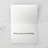 Ein Leo Birthday Karte (Innenseite)