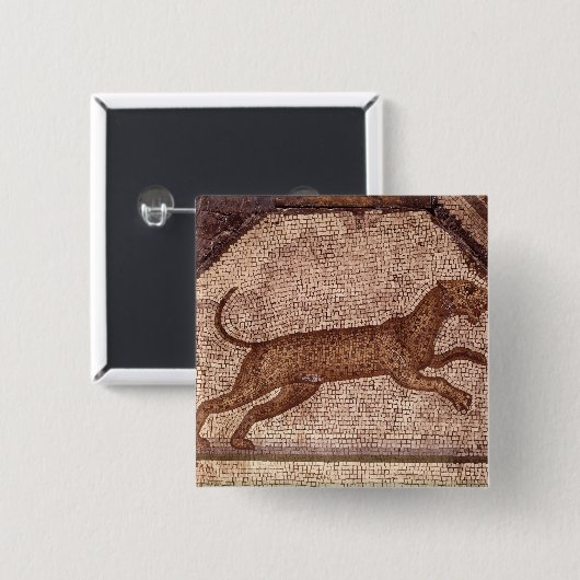 Ein Leopard Button (Vorne & Hinten)