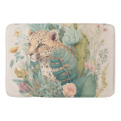 Ein Leopard hinter dem Busch-Brauch Badematte (Vorderseite)