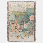 Ein Leopard hinter dem Busch-Brauch Decke (Vorderseite Vertikal)